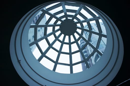 Dome of atrium in new office