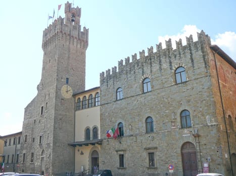 View of the Town of Arezzo in Tuscany, Italy