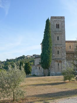 St Antimo Abbey (Abbazia di Sant Antimo), Tuscany, Italy
