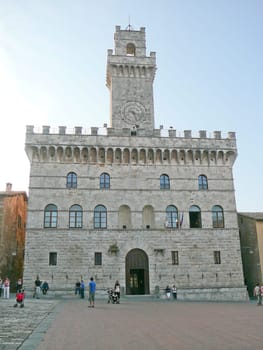 Palazzo Comunale (Town Hall), Piazza Grande, Montepulciano in Tuscany, Italy