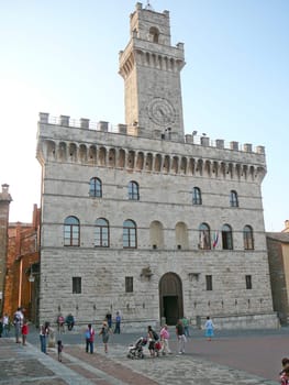 Palazzo Comunale (Town Hall), Piazza Grande, Montepulciano in Tuscany, Italy