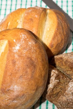 Fresh baked country bread