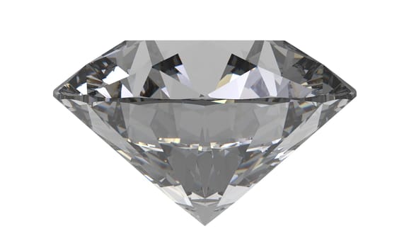 diamond gemstone isolated on white
