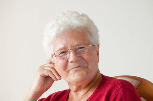 Cheerful pensioner