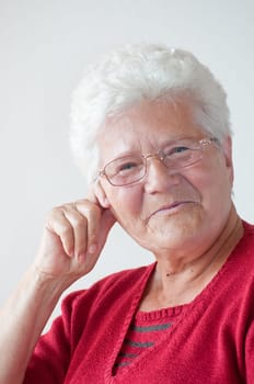 Cheerful pensioner