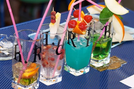 Barmen contest. After jury tasting. Novosibirsk. 16 July 2006