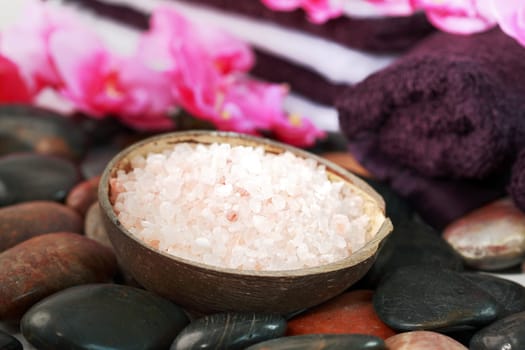 Bath salt for wellness and spa