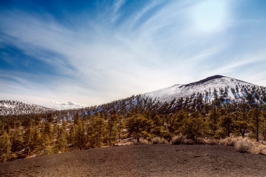 Image of Sunset Crater volcano in Flagstaff, Arizona