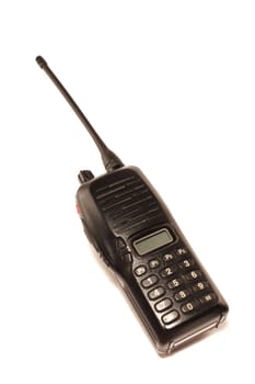 portable radio set on a white background