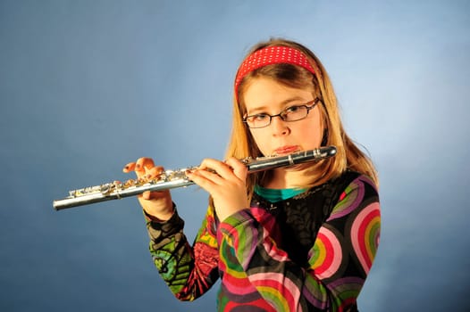 Girl with flute