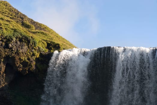 especially the waterfall in Iceland Skogafoss