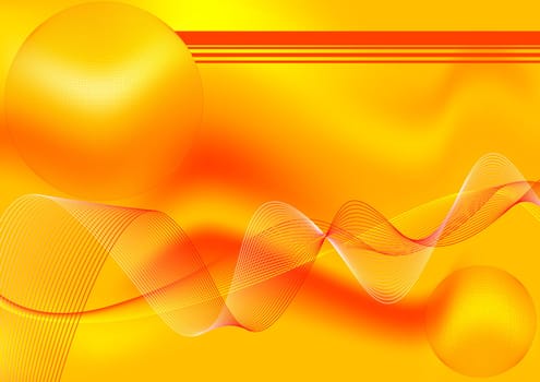 Abstract bright background with a gradient mesh