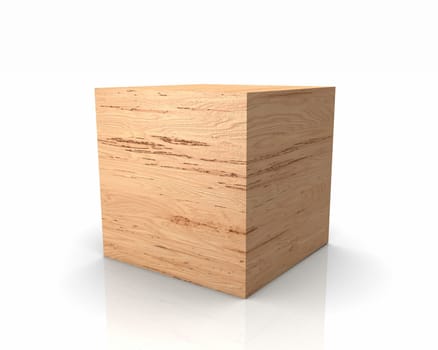 Wooden cubes with straight edges - Birch Burl