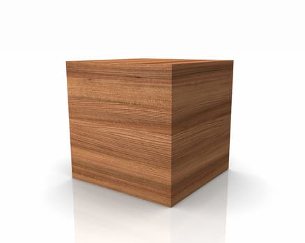 Wooden cubes with straight edges - Elm Rüster