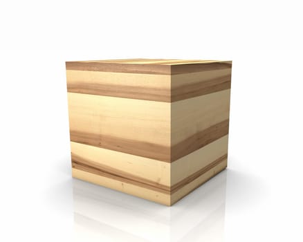 Wooden cubes with straight edges - maple core