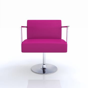 Designer Chair Silver Pink