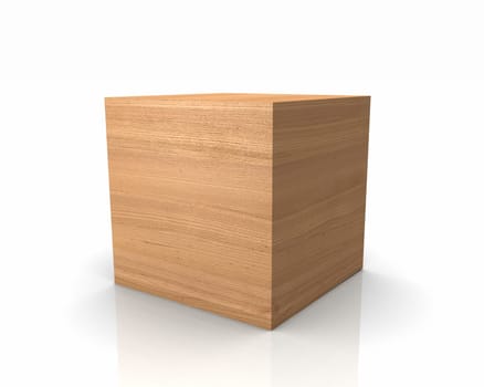 Wooden cubes with straight edges - Cherry tree European