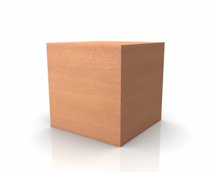 Wooden cubes with straight edges - European beech