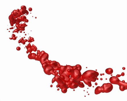 Blood spatter isolated