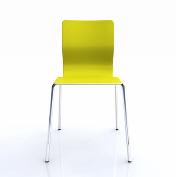 Visitor Chair - Yellow Silver