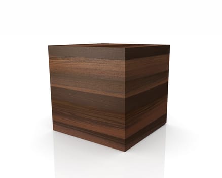 Wooden cubes with straight edges - Oak Moor
