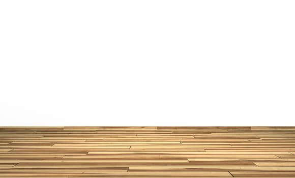 White wall with wooden floor - Ash Olive