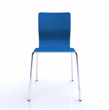 Visitor Chair - Blue Silver