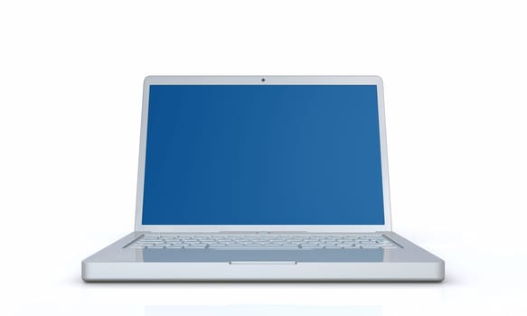 Notebook Blue Screen - Isolated