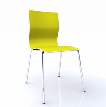 Visitor Chair - Silver Yellow