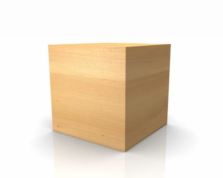 Wooden cubes with straight edges - Linden European