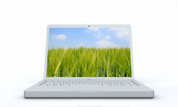 Laptop Nature Concept