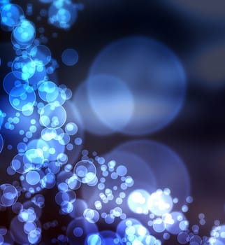 Lounge Bookeh - Blue Black White