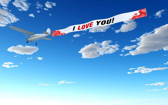 Airplane Advertising - i love u