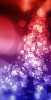 Bubbles - Gradient Blue Red