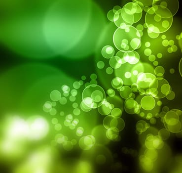 Fresh green glow Bokeh