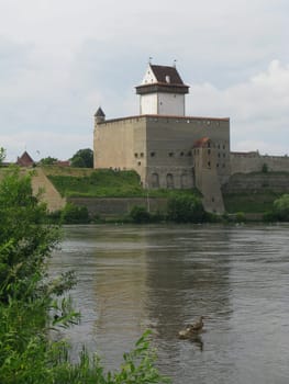 Narva castle Estonia Ivangorod Russia