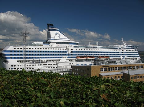 Cruise ship on dock