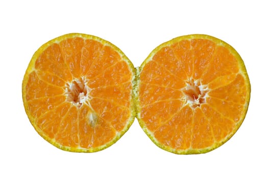 isolated orange on white background