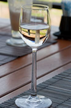 glass of white wine