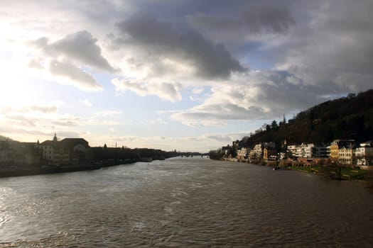 Heidelberg - Neckar downstream