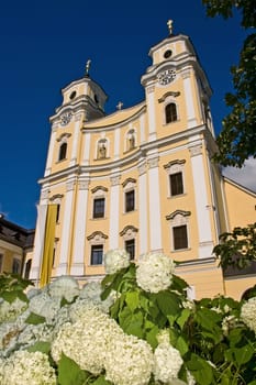 Basilica in Summertime in Mondsee, Austria