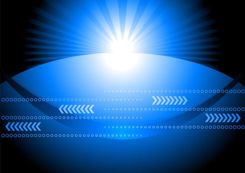 Bright abstract background with arrows for your design
