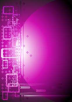 Bright abstract background with different elements for your design