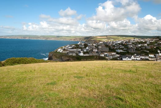 view of the village of Port Isaac in Cornwall