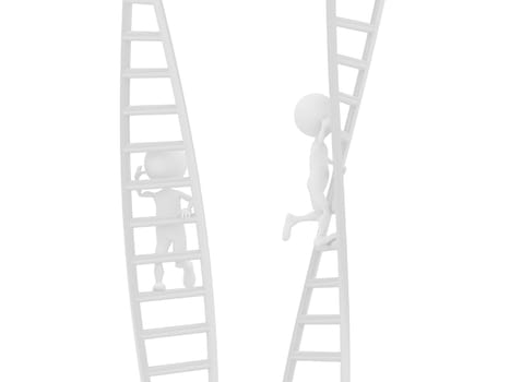 Competition. Concept. 3d illustration.
