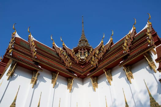 Historical places. Old Buddhism temples in Thailand