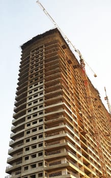 New office building in the stage of development.