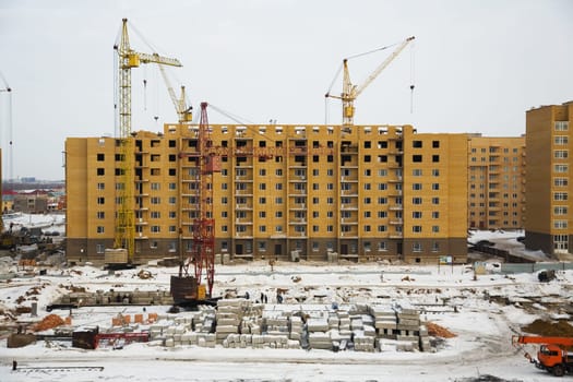 New urban district. Astana, capital of Kazakhstan Republic.