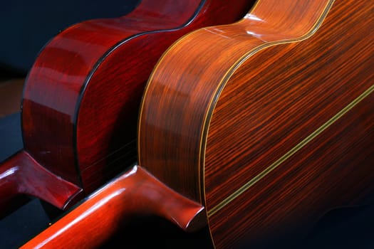 The shape of a guitar