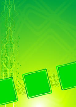 Bright background with squares for your design